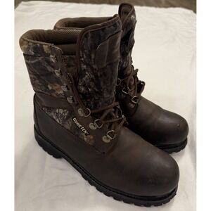 Field & Stream Gore-Tex Brown Leather Thinsulate Boots Men Size 12 Hunting Work
